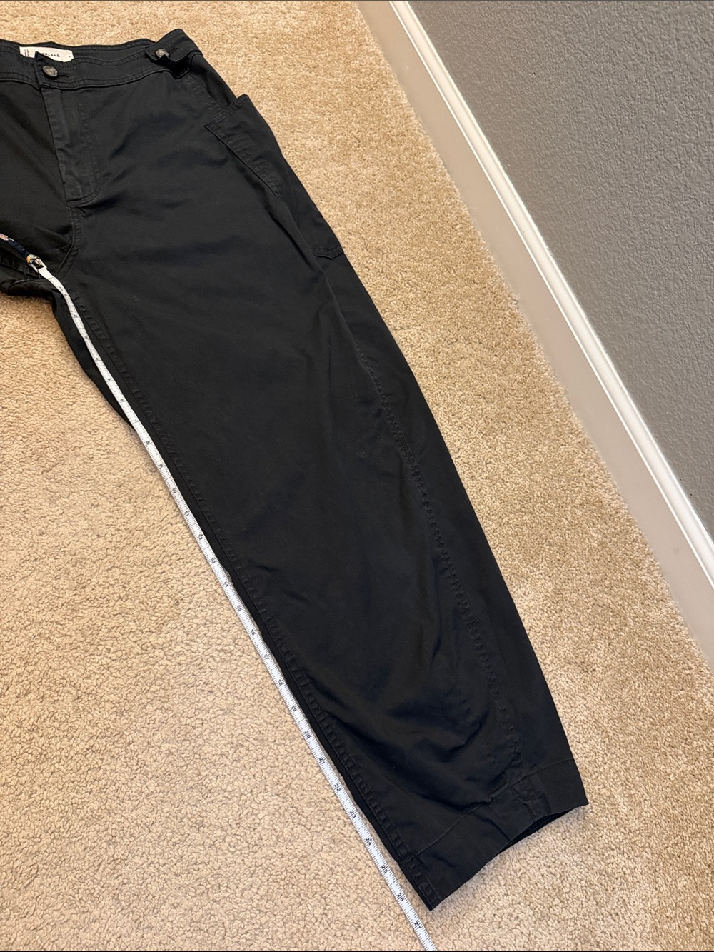 Everlane Women's The Fatigue Barrel Pant Black Slim Cotton Size 8 - Picture 8 of 12